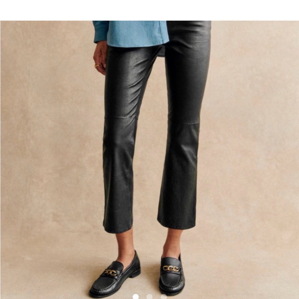 💯 FOUND 🌀 Sezane leather Ciara pants 6/4
